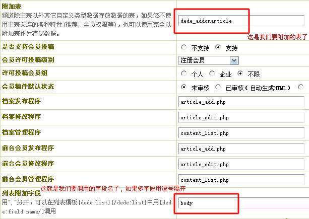 织梦dede:arclist和dede:list调用body内容的方法