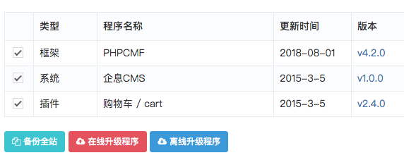 迅睿CMS-新手入门-版本升级方法