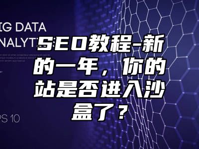 网站SEO-新的一年，你的站是否进入沙盒了？_站长助手