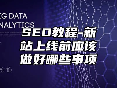 网站SEO-新站上线前应该做好哪些事项_站长助手