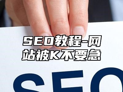 网站SEO-网站被K不要急_站长助手