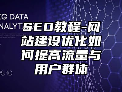 网站SEO-网站建设优化如何提高流量与用户群体_站长助手