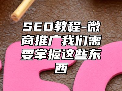 网站SEO-微商推广我们需要掌握这些东西_站长助手