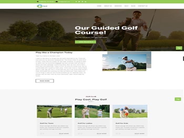 HTML5高尔夫俱乐部单页宣传前端静态网站模板-HTML模板-站长助手